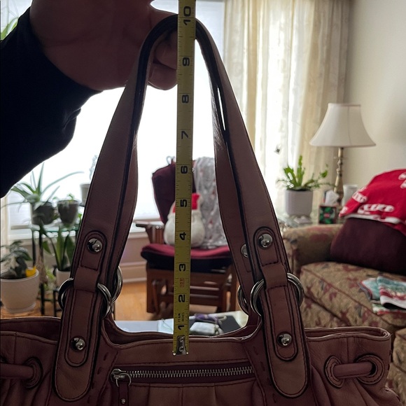 B MAKOWSKY Pink Genuine Leather Hand Bag Shoulder Satchel Bag Purse - Picture 11 of 11